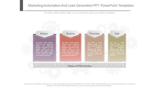 Marketing Automation And Lead Generation Ppt Powerpoint Templates