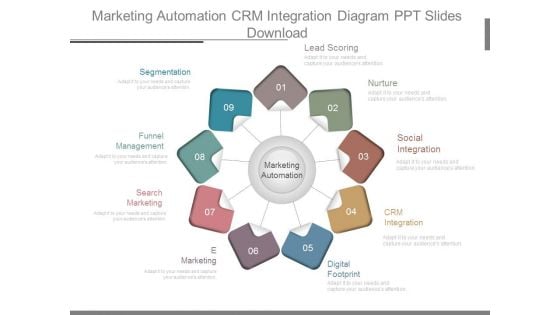 Marketing Automation Crm Integration Diagram Ppt Slides Download