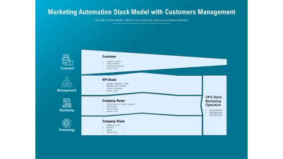 Marketing Automation Stack Model With Customers Management Ppt PowerPoint Presentation Gallery Example Introduction PDF Marketing Automation Stack Model With Customers Management Ppt PowerPoint Presentation Gallery Example Introduction PDF