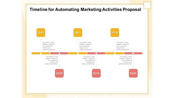 Marketing Automation Timeline For Automating Marketing Activities Proposal Formats PDF Marketing Automation Timeline For Automating Marketing Activities Proposal Formats PDF