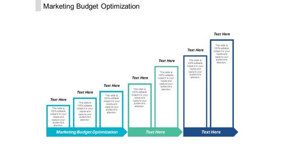 Marketing Budget Optimization Ppt PowerPoint Presentation Outline Example Cpb