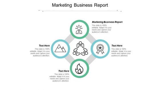 Marketing Business Report Ppt PowerPoint Presentation Icon Infographics Cpb