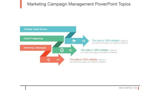 Marketing Campaign Management Powerpoint Topics