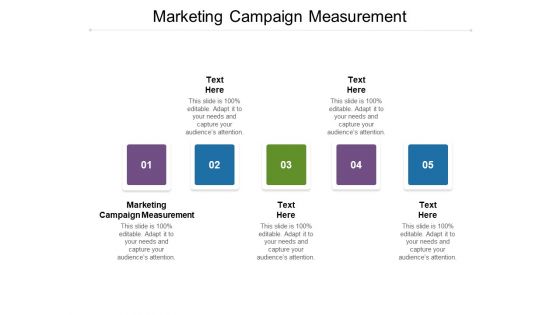 Marketing Campaign Measurement Ppt PowerPoint Presentation Infographics Inspiration Cpb Pdf