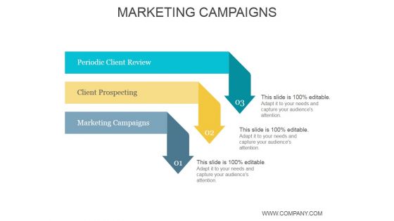 Marketing Campaigns Ppt PowerPoint Presentation Icon