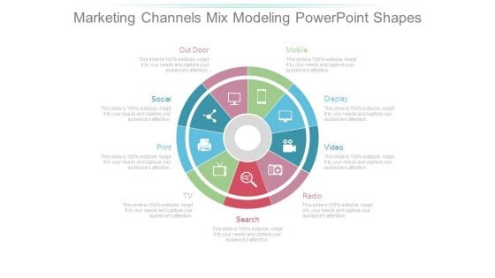 Marketing Channels Mix Modeling Powerpoint Shapes