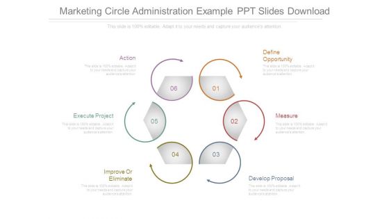 Marketing Circle Administration Example Ppt Slides Download