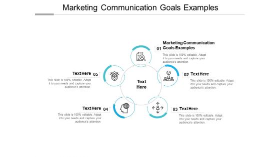 Marketing Communication Goals Examples Ppt PowerPoint Presentation Infographics Outfit Cpb