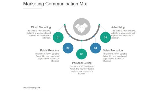 Marketing Communication Mix Ppt PowerPoint Presentation Show