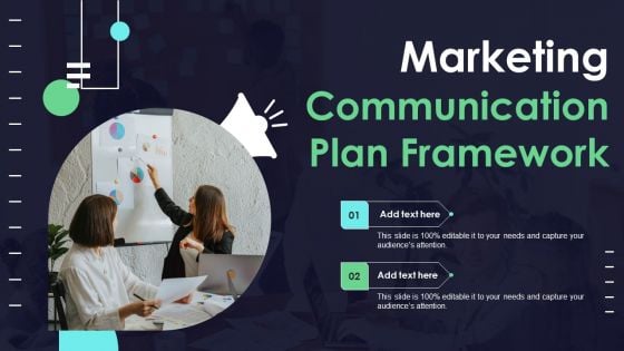 Marketing Communication Plan Framework Diagrams PDF