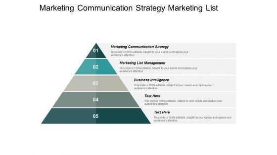 Marketing Communication Strategy Marketing List Management Business Intelligence Ppt PowerPoint Presentation Slides Show