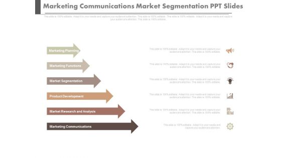 Marketing Communications Market Segmentation Ppt Slides