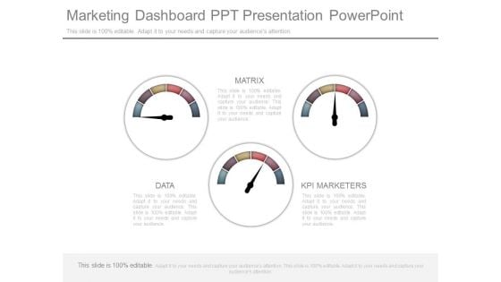 Marketing Dashboard Ppt Presentation Powerpoint