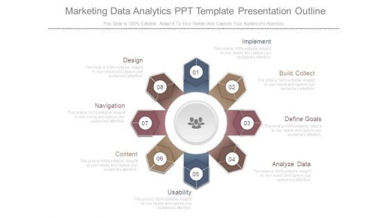 Marketing Data Analytics Ppt Template Presentation Outline