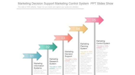 Marketing Decision Support Marketing Control System Ppt Slides Show