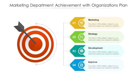 Marketing Department Achievement With Organizations Plan Ppt Portfolio Maker PDF