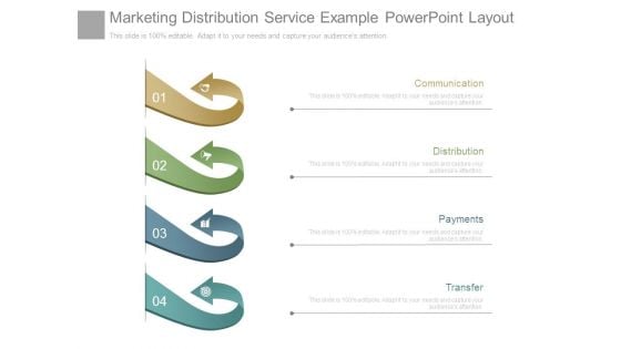 Marketing Distribution Service Example Powerpoint Layout