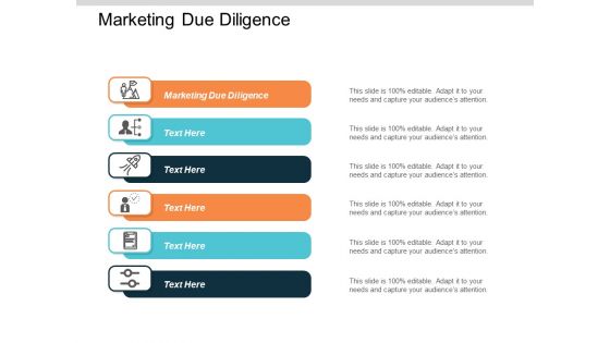Marketing Due Diligence Ppt PowerPoint Presentation Professional Smartart Cpb