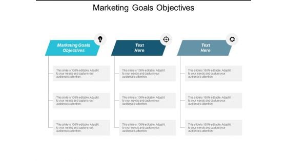 Marketing Goals Objectives Ppt Powerpoint Presentation File Grid Cpb