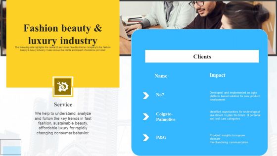 Marketing Insights Company Profile Fashion Beauty And Luxury Industry Rules PDF