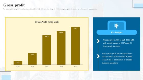 Marketing Insights Company Profile Gross Profit Structure PDF