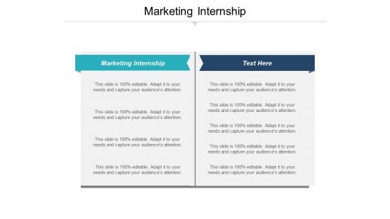 Marketing Internship Ppt PowerPoint Presentation Outline Professional Cpb