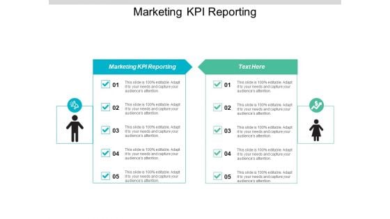 Marketing KPI Reporting Ppt PowerPoint Presentation Icon Images Cpb