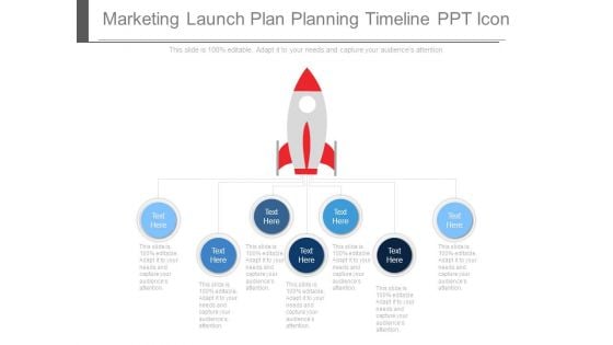 Marketing Launch Plan Planning Timeline Ppt Icon