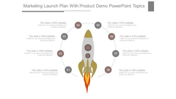 Marketing Launch Plan With Product Demo Powerpoint Topics