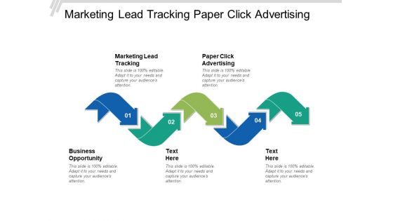 Marketing Lead Tracking Paper Click Advertising Business Opportunity Ppt PowerPoint Presentation Pictures Example