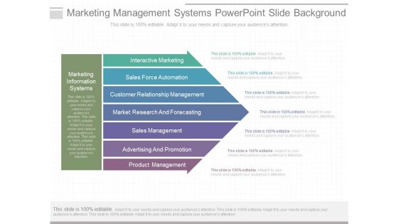 Marketing Management Systems Powerpoint Slide Background