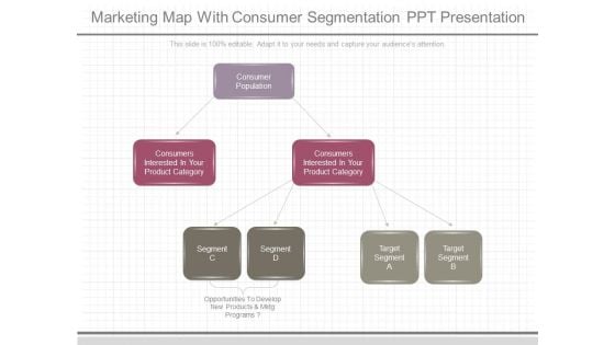 Marketing Map With Consumer Segmentation Ppt Presentation