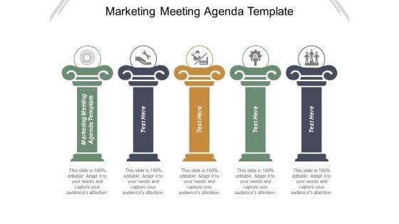 Marketing Meeting Agenda Template Ppt PowerPoint Presentation Infographics Background Images Cpb