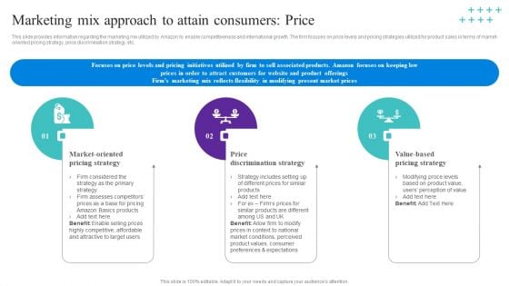 Marketing Mix Approach To Attain Consumers Price Elements PDF