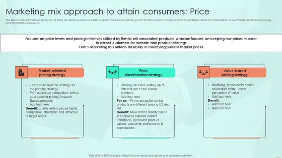 Marketing Mix Approach To Attain Consumers Price Ppt PowerPoint Presentation File Backgrounds PDF