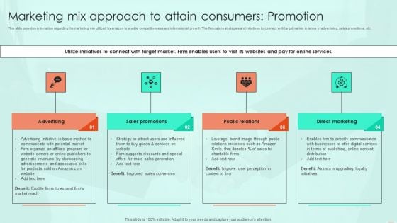 Marketing Mix Approach To Attain Consumers Promotion Ppt PowerPoint Presentation File Diagrams PDF Marketing Mix Approach To Attain Consumers Promotion Ppt PowerPoint Presentation File Diagrams PDF