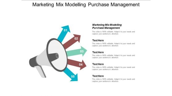 Marketing Mix Modelling Purchase Management Ppt PowerPoint Presentation Professional Slide Portrait Cpb