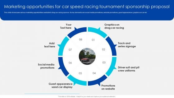 Marketing Opportunities For Car Speed Racing Tournament Sponsorship Proposal Introduction PDF