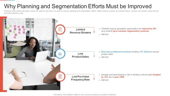 Marketing Outlining Segmentation Initiatives Why Planning And Segmentation Efforts Must Be Improved Brochure PDF