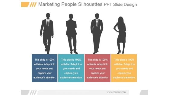 Marketing People Silhouettes Ppt PowerPoint Presentation Layout