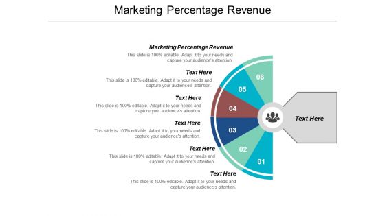 Marketing Percentage Revenue Ppt PowerPoint Presentation Model Visuals Cpb
