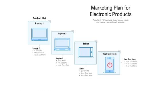 Marketing Plan For Electronic Products Ppt PowerPoint Presentation Summary Template PDF