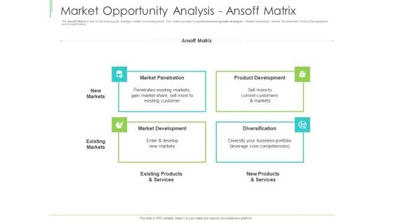 Marketing Plan Implementation Market Opportunity Analysis Ansoff Matrix Sample PDF