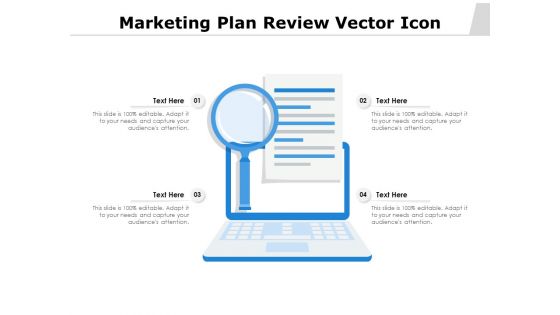 Marketing Plan Review Vector Icon Ppt PowerPoint Presentation Gallery Slides PDF