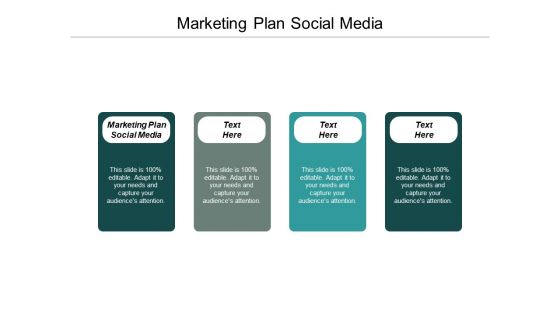 Marketing Plan Social Media Ppt PowerPoint Presentation Show Slide Cpb