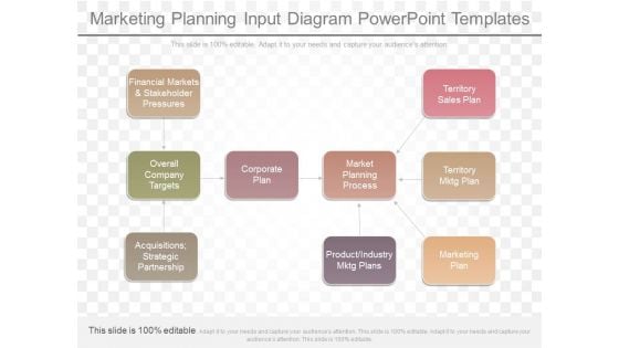 Marketing Planning Input Diagram Powerpoint Templates