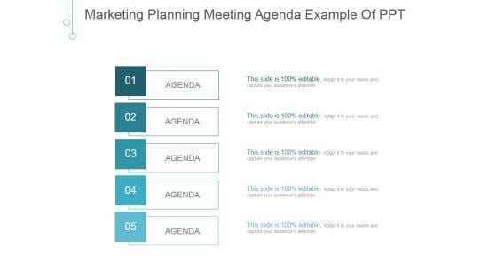 Marketing Planning Meeting Agenda Ppt PowerPoint Presentation Visual Aids