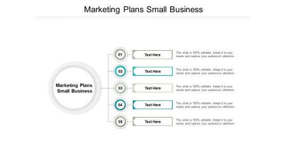 Marketing Plans Small Business Ppt PowerPoint Presentation File Layout Ideas Cpb