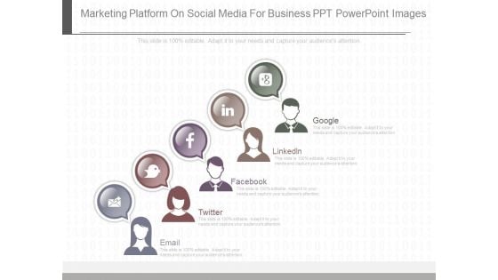 Marketing Platform On Social Media For Business Ppt Powerpoint Images