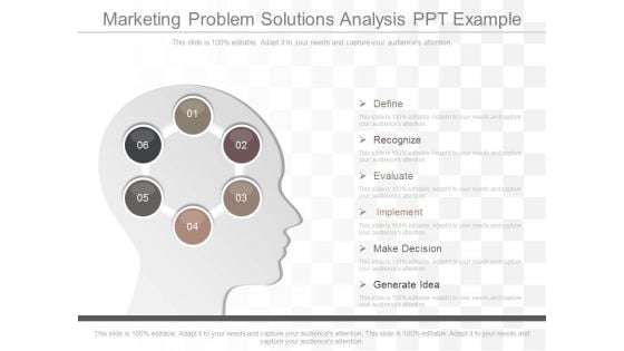 Marketing Problem Solutions Analysis Ppt Example
